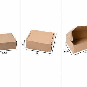 500pcs Polos & Custom Ear Lock Box ( Opsi : Ukuran, Polos / Custom )
